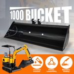 Mini Digger 1000mm Grading Bucket 25mm Pins
