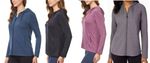 32 Degrees Women's Full Zip Hoodie 2-Pack UPF 40 Lightweight Active Gym Sport