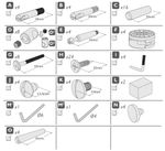 Full Set of Fixings for the Mama's and Papa's Rialto Cot Bed