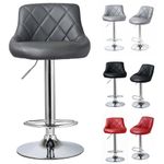 1/2  Adjustable Breakfast Bar Stools Swivel Gas Lift Chair Kitchen Cafe Pub B108