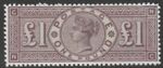 GREAT BRITAIN 1884  QV  £1   brown-lilac  MARYLAND FORGERY unused