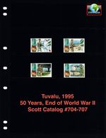 $7.75 Scott Value - 1995 TUVALU World War II 50th Anniversary CV MNH NH UMM