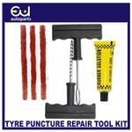 TIRE REPAIR KIT MOTORCYCLE CAR VAN TUBELESS TYRE PUNCTURE TOOL PLUG EMERGENCY UK
