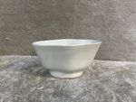 VINTAGE CERAMIC POTTERY JELLY MOLD WHITE EARLY CENTURY
