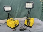 x2 Peli 9430 Rals Remote Area Lighting System pro site floodlight Used + Charger