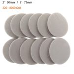 50mm 75mm Hook&Loop Foam Sanding Pads Discs Wet Dry Sponge Sandpaper All Grit
