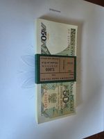 ​100 x Poland 50 Zlotych 1988 Banknote Bundle - Series GH - UNC Consecutive PRL