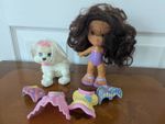 Fisher Price Snap n Style Doll & Dog Bundle Lot