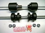 HONDA VTR 1000 FIRESTORM FRONT + REAR WHEEL CRASH PROTECTION PUCKS KNOBS SLIDERS