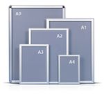 A0 A1 A2 A3 A4 Snap Frames Poster Clip Holders Displays Retail Wall Notice Board