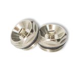 2 x  MANUAL TOWEL RAIL RADIATOR AIR VENT BLEED PLUG VALVE 1/2" CHROME