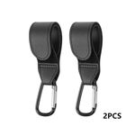 2x Leather Buggy Clips Pram Hooks For Bags Baby Pushchair Clips Stroller Hooks