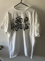 SUPER RARE SOUP DRAGONS ‘LOVEGOD’ ‘FREE’ 1990 PROMO TOUR T-SHIRT WHITE VINTAGE