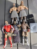 WWE Wrestling Plastic Action Figures X5 Job Lot