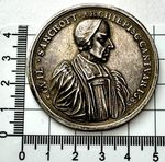 X586: 1688 James II Huge Solid Silver Medal