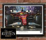 LEWIS HAMILTON FERRAI SF25 Limited edition print by Greg Tillett Formula One F1