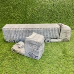 Large Concrete Truck Lorry Freight Cargo Ornament Sculpture Stone Garden Patio