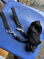 Side Reins Black Nylon Equestrian Training Aid Cob/Full