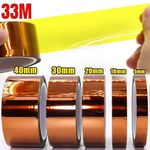 5-50mm 33M Heat Resistant Tape High Temperature Polyimide Kapton Fixation Tape