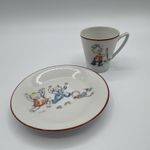 Upsala Ekeby Karlskrona Porcelain Children's Cup & Saucer KP Sweden