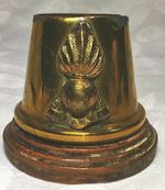 Vintage Royal Artillery Brass Vesta Match Holder UBIQUE Military