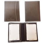 Double Bus Pass Case Wallet Holder GENUINE REAL LEATHER Rail Travel Oyster Card