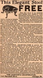 The Scientific Co-Operator Free Stool Chicago IL 1906 Minneapolis Ad SAL1-M12