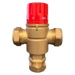 Underfloor Heating Mixing Valve 28mm Compression Hot & Cold Blending Mixer