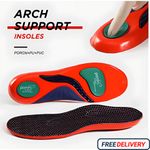 WORK BOOTS ORTHOTIC FOOT ARCH HEEL SUPPORT SHOE INSERTS MASSAGING GEL INSOLES