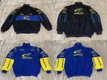 Unisex Adults F1 Team Racing Subaru Racing Jacket Embroidery Cotton Padded