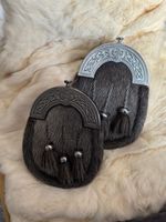 Men's Scottish Kilt Sporran Full Dress Sporran Cantle, Chrome & Antique Sporran.