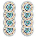 Plastic Plates for Tableware 28cm x 28cm Multicolour X 8