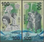 SAMOA P56a New  100 TALA Queen Elizabeth Centenary 2026 Polymer @ Ebanknoteshop