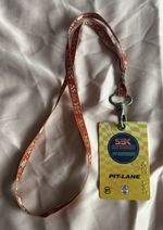 Carl Fogarty Ducati Corse World Superbike Champion Pit Lane Pass 1997  & Lanyard