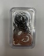 2021 Australian Perth Mint 1oz Silver Dragon Bar .9999 Fine Silver SIGMA TESTED