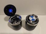 Car Interior Ashtray LED Light Portable Smoke Ashes Holder For BMW Performance