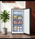 Airoa Upright Freestanding Freezer Manual Defrost Black 4 Drawer 85.6cm