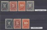 HAITI 1898 POSTAGE DUE Sc J1-J4 (7x) ULTIMATE FULL SET PERF PROOFS + "SPECIMEN"