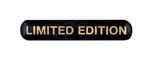 Limited Edition Black & Gold Resin Domed Sticker/Decal 43mm x 8mm