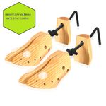 2 x LADIES WOMENS SHOE STRETCHERS TREE WOODEN SHAPER BUNION CORN SIZE 3-6