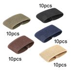 10pcs Nylon Elastic Belt Keepers Strap Loop Holder Webbing Bands UK