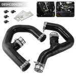 Silicone Turbo Intercooler Pipe Hose For Golf MK5 MK6 GTI 2.0 FSi W/Adapters BK