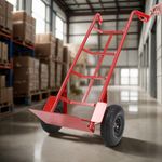 Commercial Heavy Duty Folding Hand Trolley Two Wheel Tyre Barrow up to 200Kg 