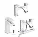 Waterfall Bathroom Taps Chrome Basin Mixer Bath Filler Shower Deck Tap Sets