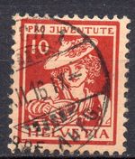 Switzerland 132 Ex Pro Juventute 1916, Stamped