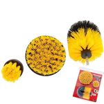 3pc Scrubbing Brush Set Electric Power Drill Cleaning Attachment Brushes CT6223