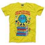 World Mental Health Day Kids TShirt It's Ok to Feel Your Feelings Yellow Top Tee