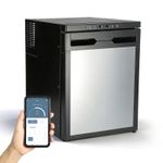Silver 50L 12V 24V Compressor Fridge Freezer BT APP Camper Van Caravan Motorhome