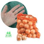 NET SACKS VEGETABLES MESH BAGS LOGS KINDLING WOOD ONIONS POTATO RASCHEL 15-30kg