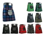 Scottish Mens Kilt Traditional Highland Dress Skirt Kilts Tartan